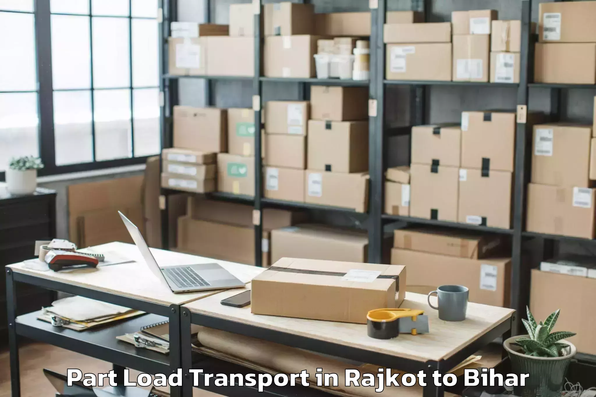 Comprehensive Rajkot to Imamganj Part Load Transport